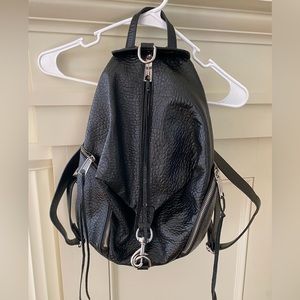 Rebecca Minkoff black leather backpack